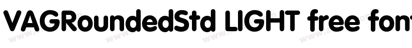 VAGRoundedStd LIGHT free font download字体转换